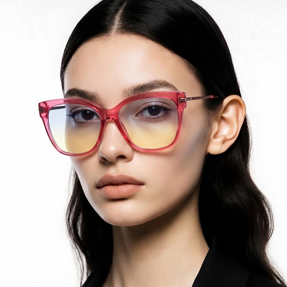 Gucci Red and Black Women's Glasses TF5704-B 066
